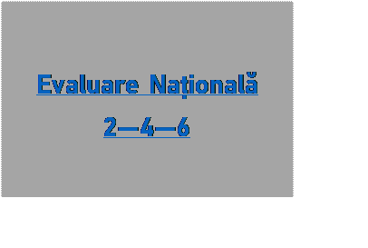 Caset text: Evaluare Național
246
